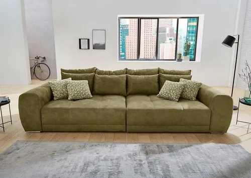 Jockenhöfer Gruppe Big-Sofa Moldau XXL, B: 306 cm, Mega-Sofa, mit 4 Zierkissen & Federkern