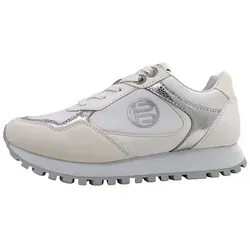 TT.BAGATT Damen D32-A6L16 Schnürer in White/Silver, 39 EU - Damen-Sneaker mit stylischem Design und bequemer Schnürung, ideal für modische Looks und den ganzen Tag Komfort.