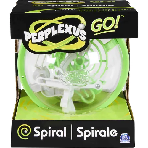 Spin Master Games Perplexus Go – Das herausfordernde Geschicklichkeitsspiel - Gesellschaftsspiel für Kinder ab 8 Jahren, fördert Geschicklichkeit und Motorik mit 35 komplexen Herausforderungen in einem 3D-Labyrinth.