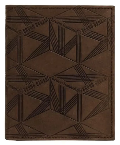 bruno banani kleine Geldbörse im Hochformat aus Echt Leder - Herren-Geldbörse aus 100% echtem Leder, kompakt mit 15 Fächern und Druckknopfverschluss – ideal für stilbewusste Männer.