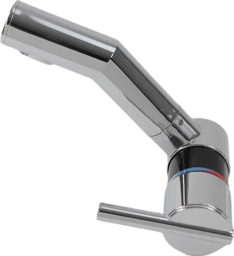 Wasserhahn Mischbatterie London/Sienna – Schwarz/Chrom, Dreh- & Schwenkbar - Hochwertige Mischbatterie mit drehbarem Auslauf für flexiblen Einsatz. Einfaches Temperaturmanagement durch ergonomischen Griff und integrierten Microschalter. Ideal für moderne Küchen.