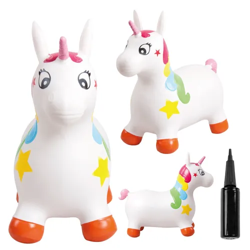 SUN BABY Hüpftier Hüpfspielzeug für Kinder mit Pumpe Gummi ab 1 Jahre