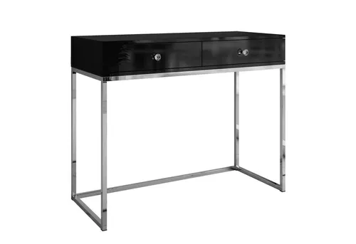 Lookway Hochglanz Konsole Schwarz, 100x81x42 cm - Elegante Hochglanz Konsole für Wohnzimmer und Flur mit zwei praktischen Schubladen. Ideal zur Präsentation von Dekorationen und zur Organisation von Bürobedarf. Hochwertige Verarbeitung für langanhaltenden Genuss.