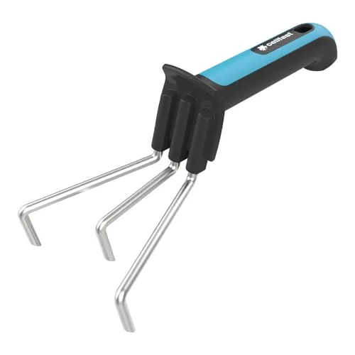 CELLFAST Grubber Kultivator Handgrubber Mit 3 Zinken Garten Safetouch System Ergonomischer Griff Energo