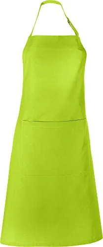 REDBEST Koch-Schürze, Küchenschürze Seattle, 100% Baumwolle in grün von REDBEST