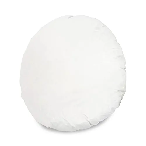 MSS e.K. Federkissen | Größe: 60 cm Durchmesser | Füllgewicht: je 700 Gramm | 100% Baumwolle | kein Lebendrupf | Kissenfüllung | NOMITE Zertifiziert - milbenfrei | schadstoffgeprüft