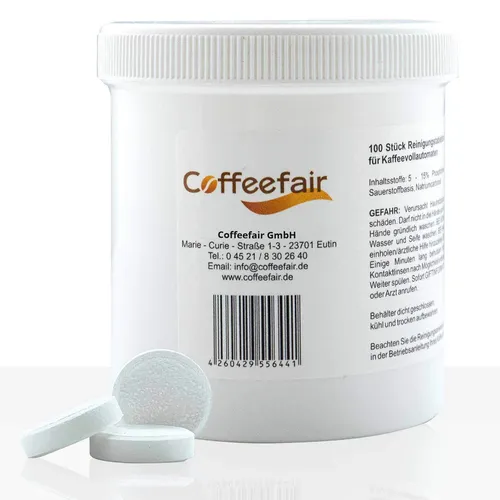 Coffeefair Reinigungstabletten 100 x 2g Reinigungs-Tabs, für Kaffeevollautomaten