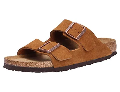 BIRKENSTOCK Damen Arizona SFB Flip Flops, Braun Mink, 41 EU - Wanderschuhe mit original BIRKENSTOCK Soft Footbed für optimalen Komfort und Unterstützung bei jedem Schritt.