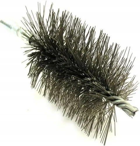 Kaminofenbürste 30 x 80 mm mit Putzstock - Sonstiges Kaminzubehör: Effiziente Reinigung mit hochwertigem Borstenmaterial, ergonomischem Griff und kompakter Größe für schwer erreichbare Stellen im Kaminofen.