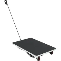 vidaXL Tragbarer Trimmtisch für Haustiere - Schwarz mit Rollen - Sonstiger Hundebedarf, professioneller Trimmtisch mit rutschfester Oberfläche und verstellbarer Schlaufe für sichere Pflege, ideal für mobile Hundesalons.