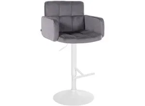 CLP Barhocker Los Angeles Samt in silber von CLP