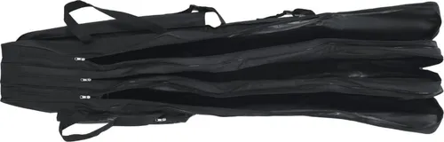 vidaXL Angelrutentasche 150 cm - Schwarz - Angeltasche aus strapazierfähigem 600D Oxford-Gewebe mit PVC-Beschichtung. Ideal für den einfachen Transport dank verstellbarem Schultergurt und praktischem Tragegriff. Viel Stauraum mit mehreren Taschen für dein Angelzubehör.