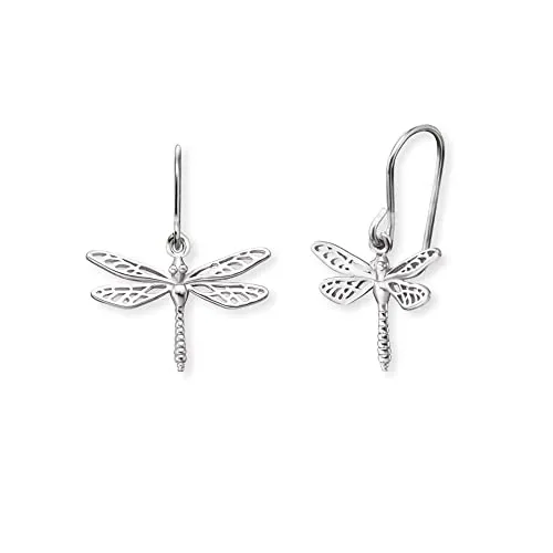 Engelsrufer Damen Ohrhänger Libelle aus Sterling Silber - Elegante Ohrringe aus rhodiniertem Sterling Silber mit filigranen Libellen, ideal für Allergiker und perfekt kombinierbar mit anderen Engelsrufer Schmuckstücken.