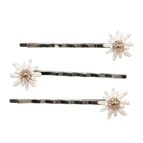 Haarklammern, -nadeln & -clips Weiß von Alpenflüstern