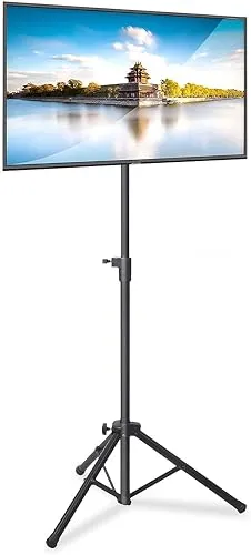 Pyle TV Ständer höhenverstellbar – Mobiler Standfuß für Fernseher bis 81 cm