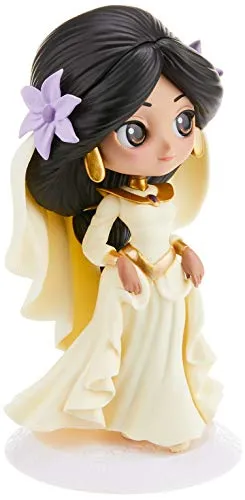 Banpresto Q Posket Disney Prinzessin Jasmin - Sammelfigur 14 cm - Model Statuen - Entdecke die wunderschöne Jasmin im Dreamy Style aus Aladdin, ideal zum Sammeln und Ausstellen. Lieferung in Geschenkbox, einfach zusammenzusetzen.