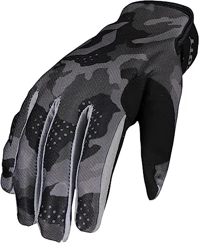 SCOTT 350 Camo MX Motocross/DH Fahrrad Handschuhe schwarz/grau 2022: Größe: L (10)