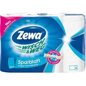 Zewa Küchenrolle Wisch und Weg Sparblatt, 2-lagig, 74 Blatt je Rolle