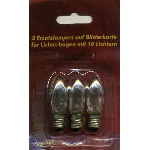 Ersatzlampen 3er E10 24V/2,5W für 10er Lichterbogen innen XI11958 xmas