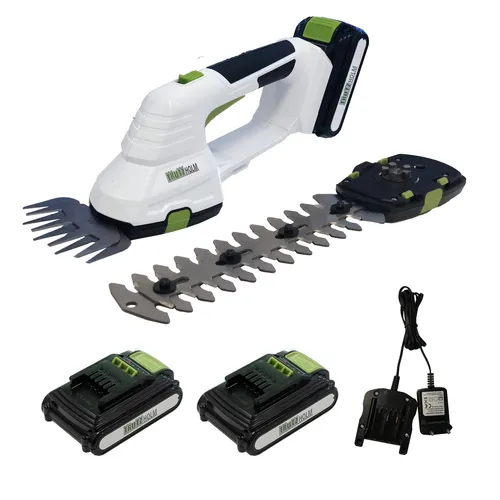 TRUTZHOLM Akku Rasentrimmer 20 V 2-in-1 - Rasentrimmer & Motorsensen: Vielseitige Akku Grasschere mit 2 Klingen, 40 Min Laufzeit und EASY-KLICK-SYSTEM für müheloses Trimmen und Schneiden.
