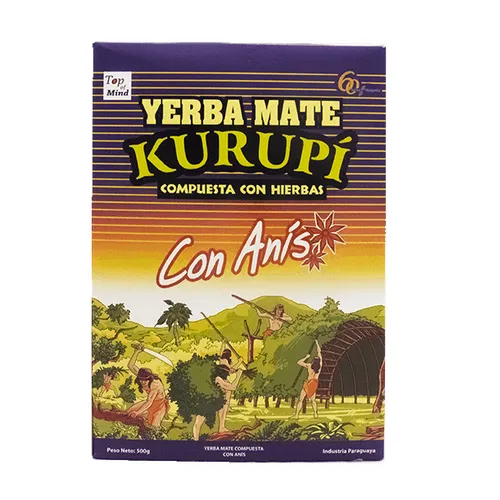 Mate Tee Kurupi Con Anis Yerba Mate Erfrischend aus Paraguay 500g