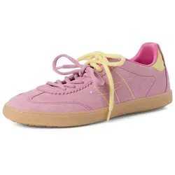 Tamaris Damen Sneaker Low Leder, pink, 36 EU in pink von Tamaris