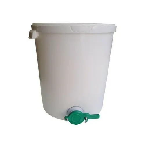 HONIGSCHLEUDER / HOBBOCK , HONIGEIMER FÜR IMKEREI / LEBENSMITTELKUNSTSTOFF 30l