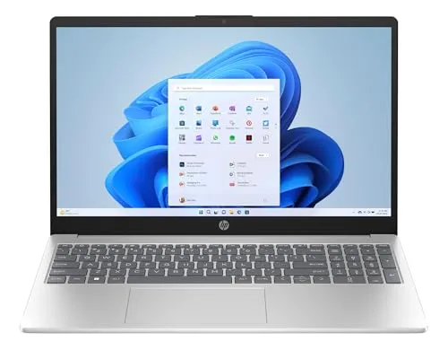 HP Notebook 15-fc0651ng - 15,6 Zoll Full HD Laptop, AMD Ryzen 5, 8 GB RAM, 512 GB SSD, ideal für Leistung und Mobilität