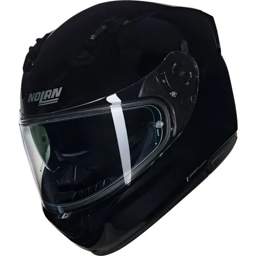 Nolan N60-6 Classico Integralhelm - Schwarz - XS - Motorradhelm mit modernem Design und Airbooster-Technologie für optimale Belüftung. Ideal für Stadtfahrten und lange Strecken, bietet er Komfort und Sicherheit für Brillenträger.