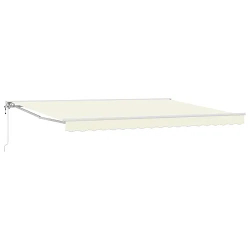 vidaXL Elektrische ausziehbare Markise Creme 4,5 x 3,5 m