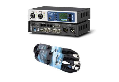 RME Audio RME Madiface XT II USB Audio-Interface mit 2 XLR-Kabel Digitales Aufnahmegerät (Mit 2 XLR-Kabel)