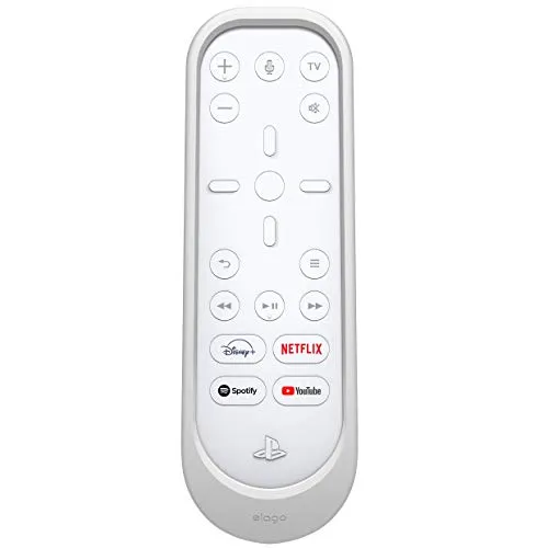 elago Silicone Case Kompatibel mit PlayStation 5 Medienfernbedienung (Weiß)