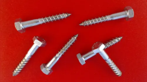 6X M8x50 Sechskant Holzschrauben DIN 571 Edelstahl A2 Schlüsselschrauben