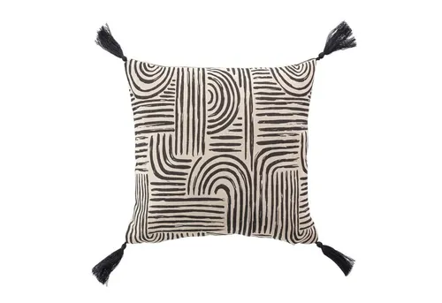 Douceur d'intérieur Dekokissen in schwarz von Douceur d'intérieur