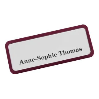 Eichner Namensschild magnetisch 81 x 33 mm Bordeaux