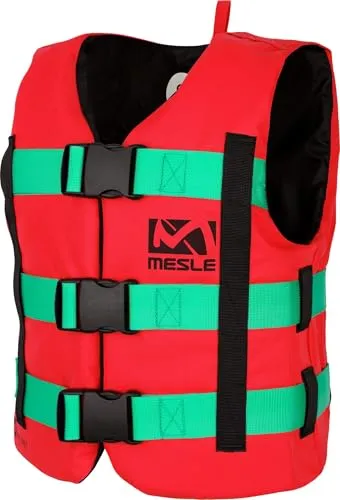 MESLE Schwimmweste Erwachsene Rental H600, Robuste Schwimmhilfe für Kommerziellen Verleih, Herren & Damen, 50N Auftriebsweste Sup, Kajak, Prallschutzweste Wakeboard, Wasserski, Jetski