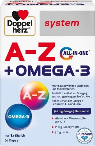 DOPPELHERZ A-Z+Omega-3 all-in-one system Kapseln 1,5 g