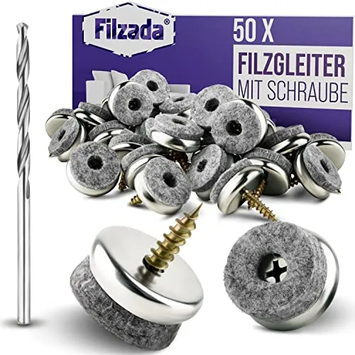 Filzada® 50x Filzgleiter Schrauben von Filzada