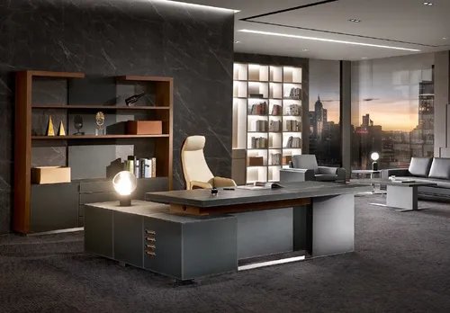 Büro Möbel Set 3tlg - Sessel, Tisch & Schreibtisch - Komplettes Büro Möbel Set in modernem Design mit L-förmigem Schreibtisch und komfortablem Sessel. Ideal für effizientes Arbeiten im Home Office.