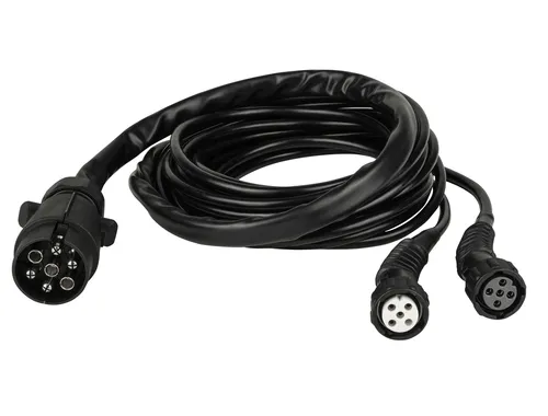 LAS Versorgungskabel mit 7-poligem Stecker, 4 m - Anschlussadapter & Stromkabel, flexibles 4 m Versorgungskabel mit 7-poligem Stecker für zuverlässige Stromversorgung im Fahrzeug.