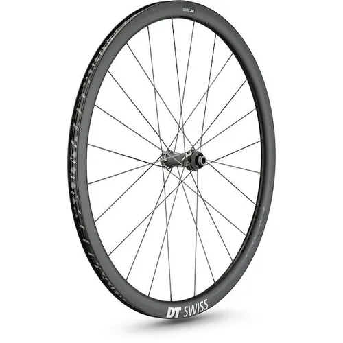 DT Swiss Laufrad PRC 1400 Spline Disc 35 mm - Leichtes und aerodynamisches Laufrad für Rennradfahrer, ideal für hohe Geschwindigkeiten und präzises Handling.