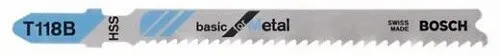 Bosch Stichsägeblatt T 118 B für Metal - 3 Stck - 2608631673 #OB #K12
