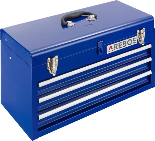 Arebos Werkzeugkoffer mit 3 Schubladen & 2 Ablagefächern von AREBOS