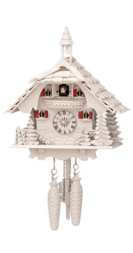 Quarz Kuckucksuhr Schwarzwaldhaus mit Musik EN 444/3 QM NEU