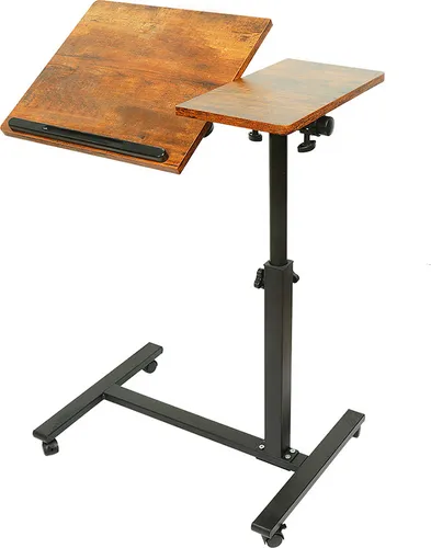 Höhenverstellbarer Laptoptisch mit Rädern – 60x34.5x(58-90)cm