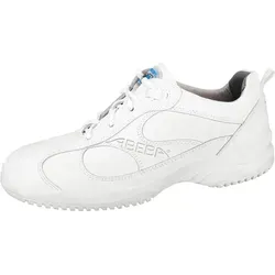 Halbschuh Weiß - Komfortabel und Sicher in Größe 41 - Arbeits- & Schutzkleidung, antistatisch und küchengeeignet mit atmungsaktivem Mikrofaser-Innenfutter für optimalen Tragekomfort.