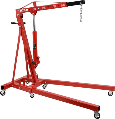 YATO ŻURAW WARSZTATOWY 2000KG - Robuster Werkstattkran mit einer Tragkraft von 2000 kg, ideal für vielseitige Hebe- und Montagearbeiten. Kompakt und einfach zu bedienen.
