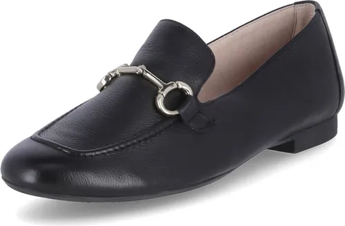 Paul Green Super Soft Loafer - Elegante Damen Slipper in Schwarz - Slipper & Loafer aus hochwertigem Glattleder mit super softem Tragekomfort und dekorativer Metallspange, ideal für jeden Anlass.