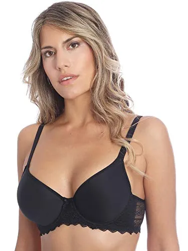 Sassa Damen Bügel Spacer BH Fancy Lace 27029, Schwarz, 90D