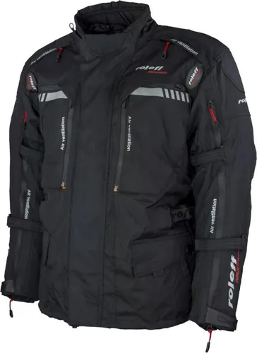roleff Motorradjacke Enduro mit Protektoren 4XL in schwarz von Roleff